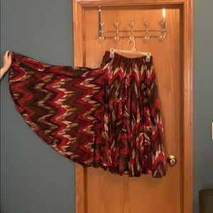 Full sweep maxi skirt